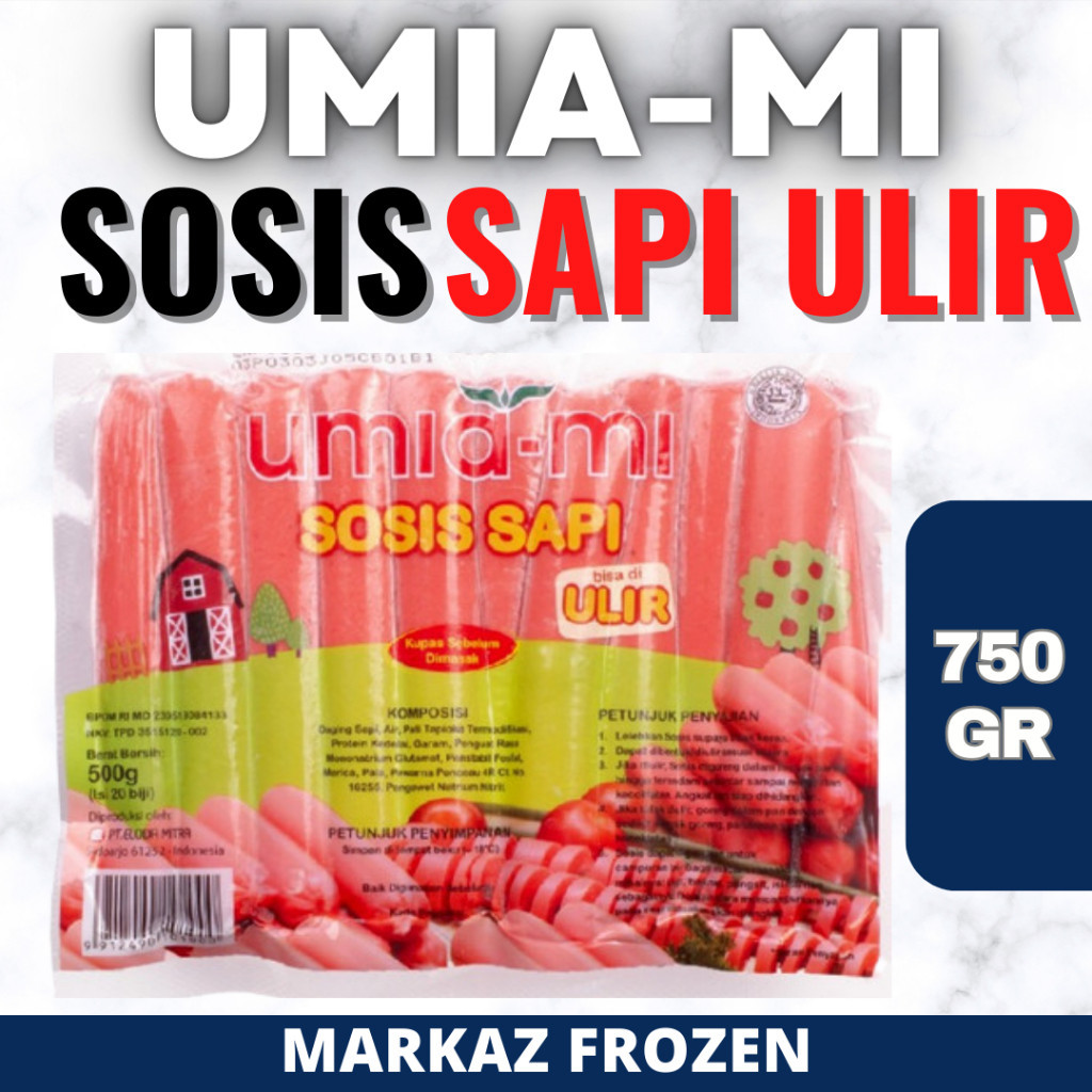 

UMIAMI SOSIS SAPI ULIR 30BJ 750GR (12/Q)
