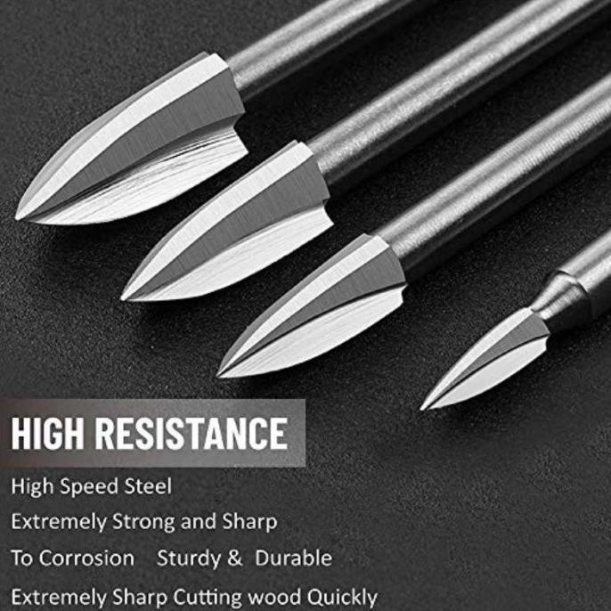 

5Pcs Mata Bor Ukir Kayu Elektrik Dengan Milling Cutter Carving Tool