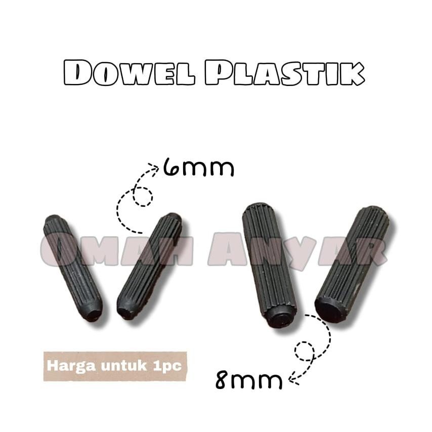 [Juragan Impor] Dowel Plastik 6mm 8mm Untuk Sekat Lemari Olimpic Bukan Dowel Kayu