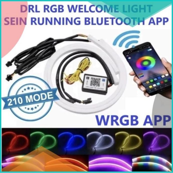Lampu LED Alis Flexibel RGB APP 30 60 cm RGB Matrix Mobil Motor Vinyx