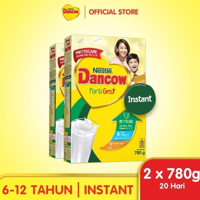 

Nestle DANCOW Fortigro Susu Bubuk Instant Box 780g x 2pcs