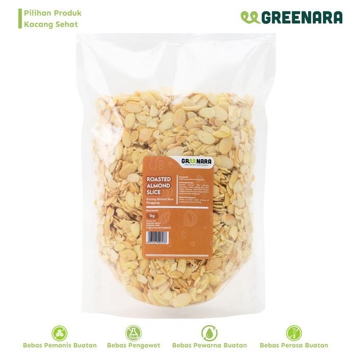 

Kacang Almond Iris Panggang 1 Kg / Roasted Almond Slice