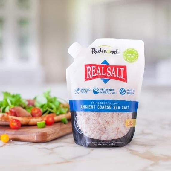 

Redmond Real Salt Ancient Coarse Sea Salt Garam Kasar Laut Murni USA
