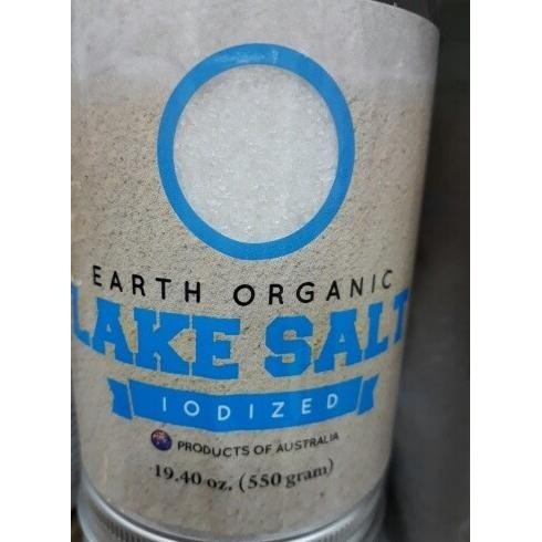 

earth organic lake salt 550 gram