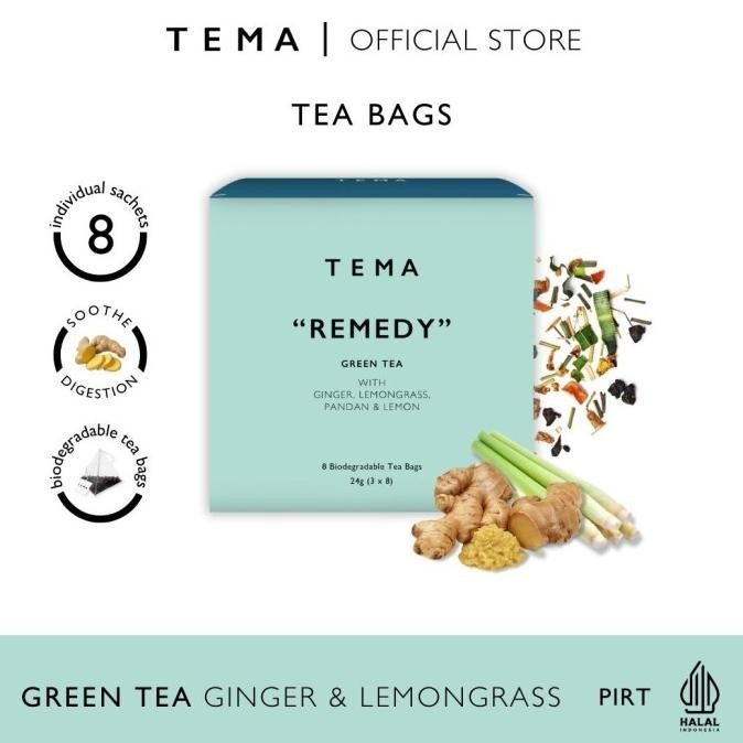

TEMA Tea Bags - Remedy / Lemongrass Ginger Tea