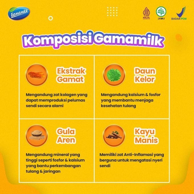 

SUSU KESEHATAN GAMAMILK - Susu Kambing Etawa Asli - Tulang dan Sendi HTS