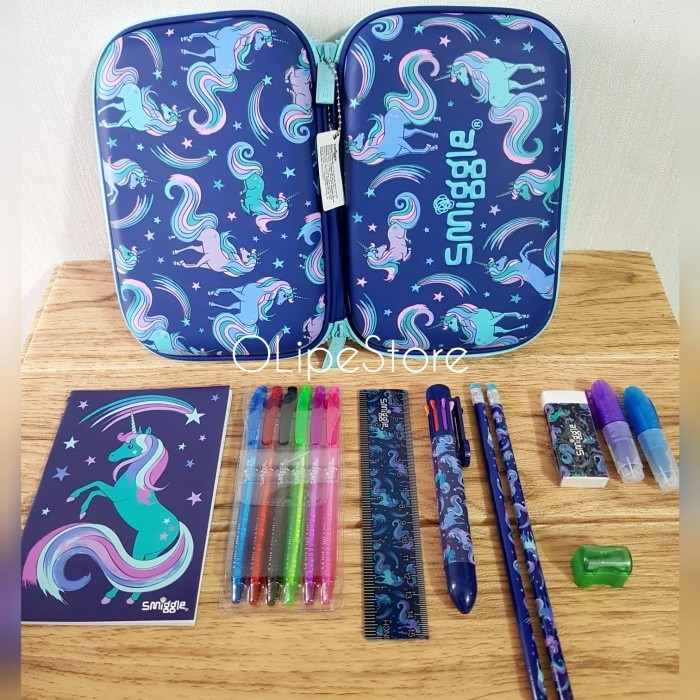 

Sggle- Good Vibes Hardtop Stationery Kit Tempat Sil Set Unicorn