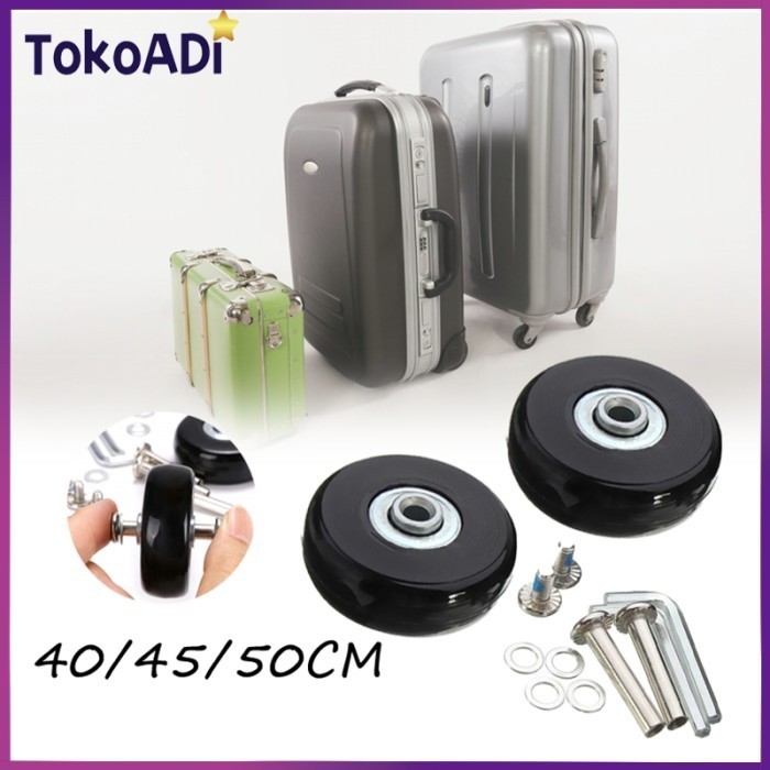Terbaru 2Pcs/Set Roda Koper Alat Pengganti Roda Koper Roda Koper Pengganti Promo Terlaris