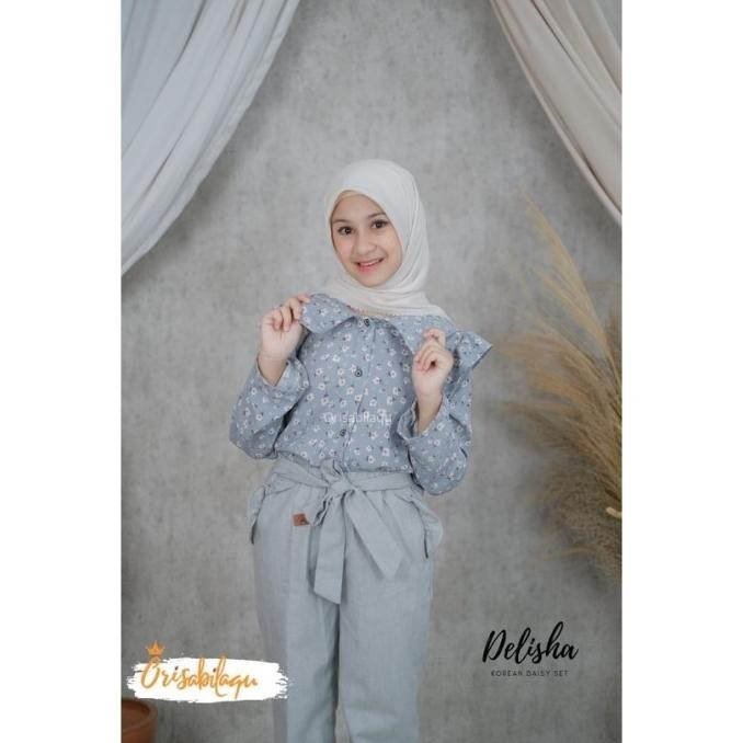 Murah Setelan Anak Remaja Delisha Korean Daisy Set Size 10-16Th By Orisabilaqu Tokobunfaka