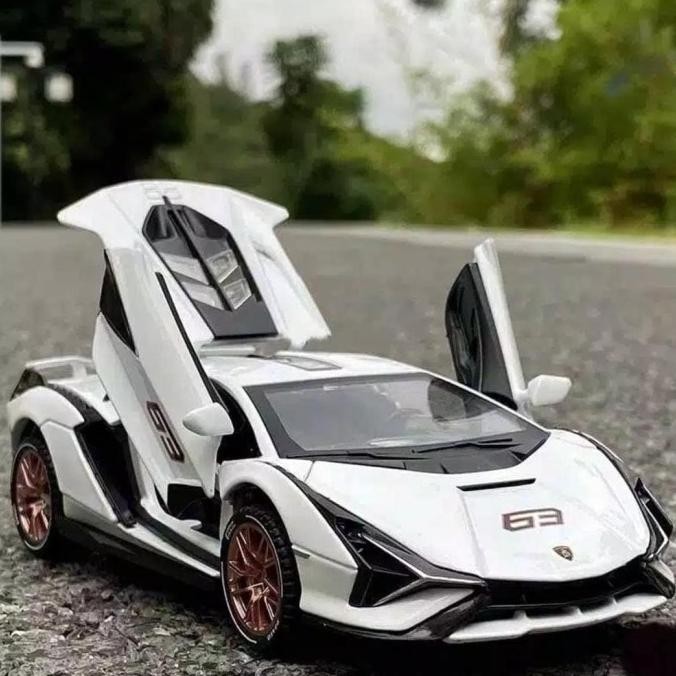 DIECAST Miniatur MOBIL Lamborghini SIAN Skala 1:32 Metal Collection