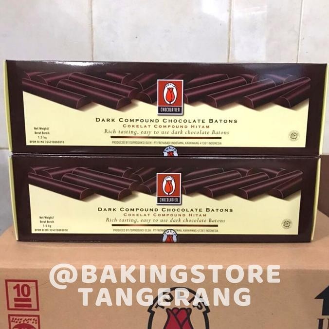 

Chocolate Sticks Batons Tulip Compound Sticks Stik Coklat Baton 1,5kg