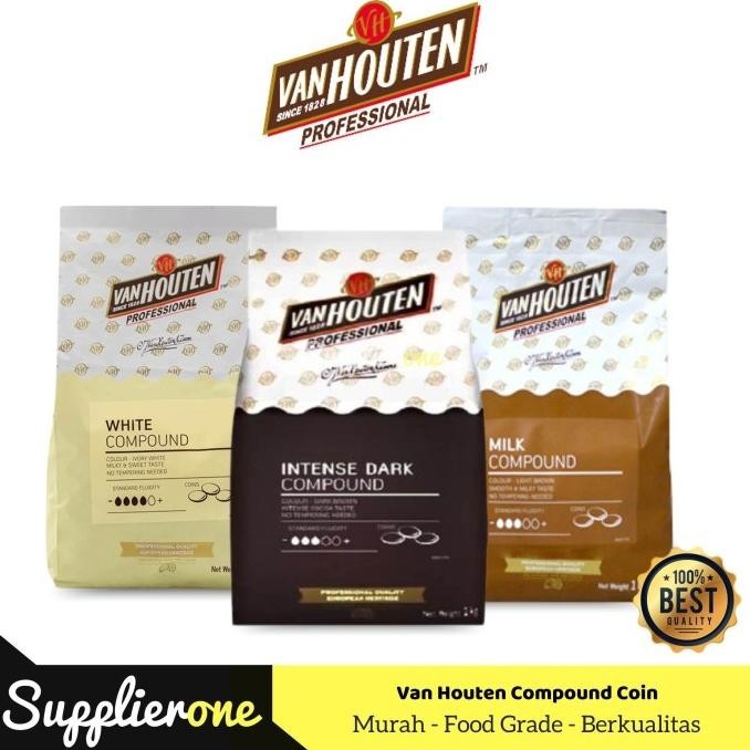 

Van Houten Intense Dark Compound Coin / Dark Cokelat Coin 1kg