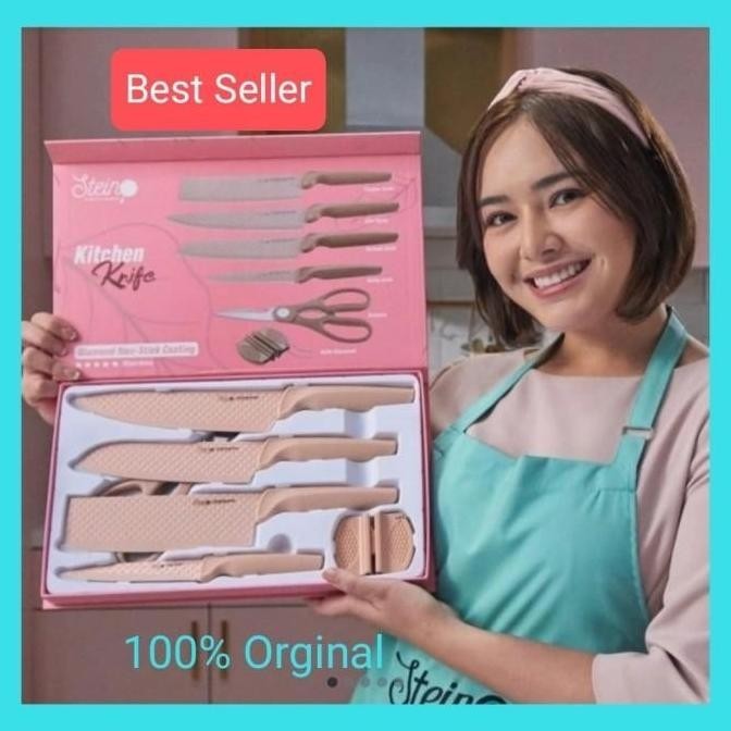 Stein Cookware Diamond Knife Set/ Pisau Dapur Set Original Best Seller Gustiilasaa