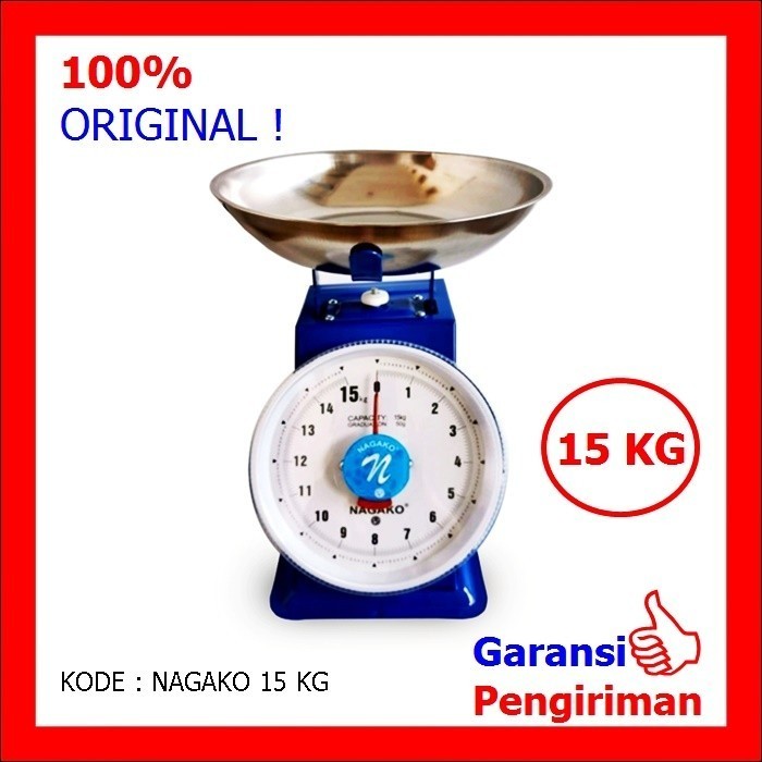 Timbangan Duduk Timbangan Buah Nagako 15 Kg ( 15 Kg )