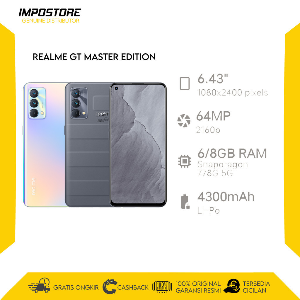 REALME GT MASTER EDITION - 8/128GB - SNAPDRAGON 778G