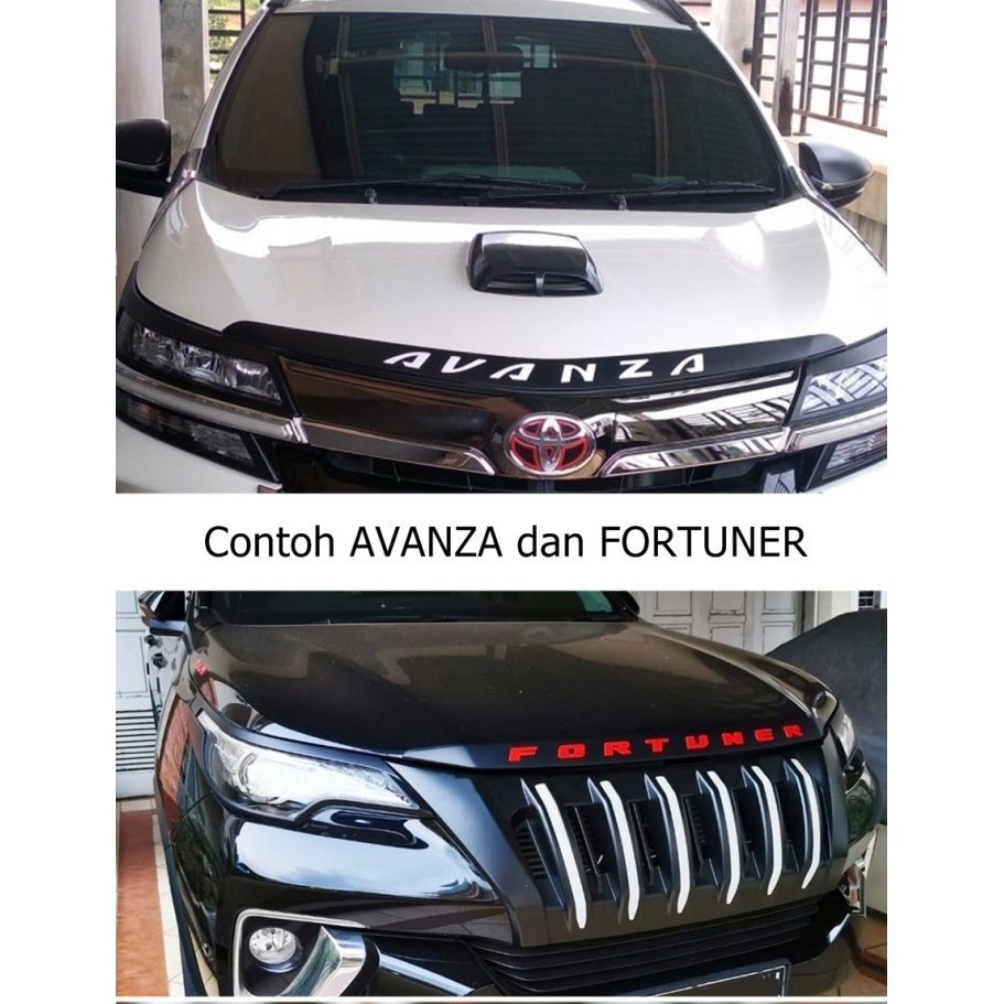 Lis Kap Mesin Engine Hood Cover Emblem Fortuner 2016