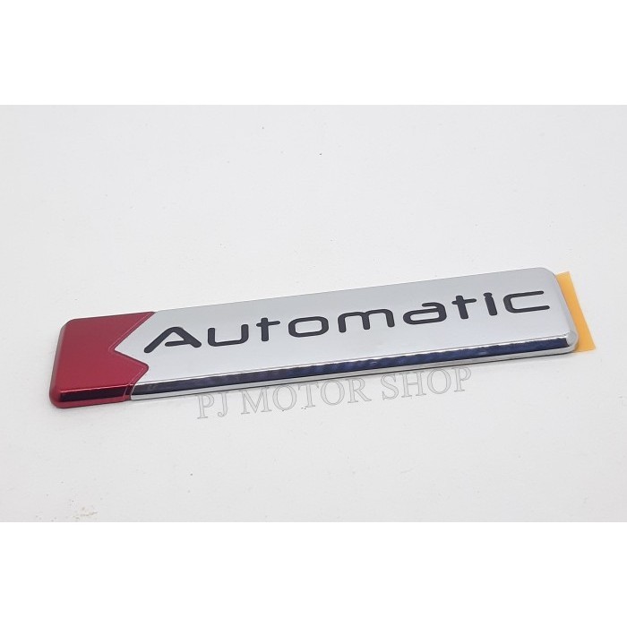 Emblem Automatic Toyota Chrome Original Merah