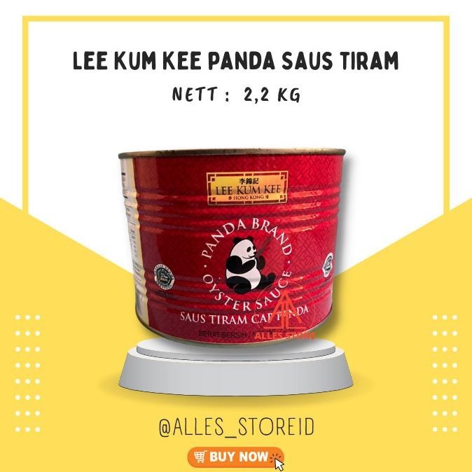 

Lee Kum Kee Saus Tiram /Oyster Sauce Panda Brand Kaleng 2,2 Kg