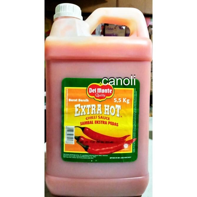 

Delmonte Sambal Jerigen 5,5Kg Chilli Sauce / Ekstra Pedas / Del Monte