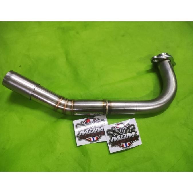 LEHERAN KNALPOT MIO SOUL KARBU UKURAN 32-35 CACING KOLONG / MDM ORI ;