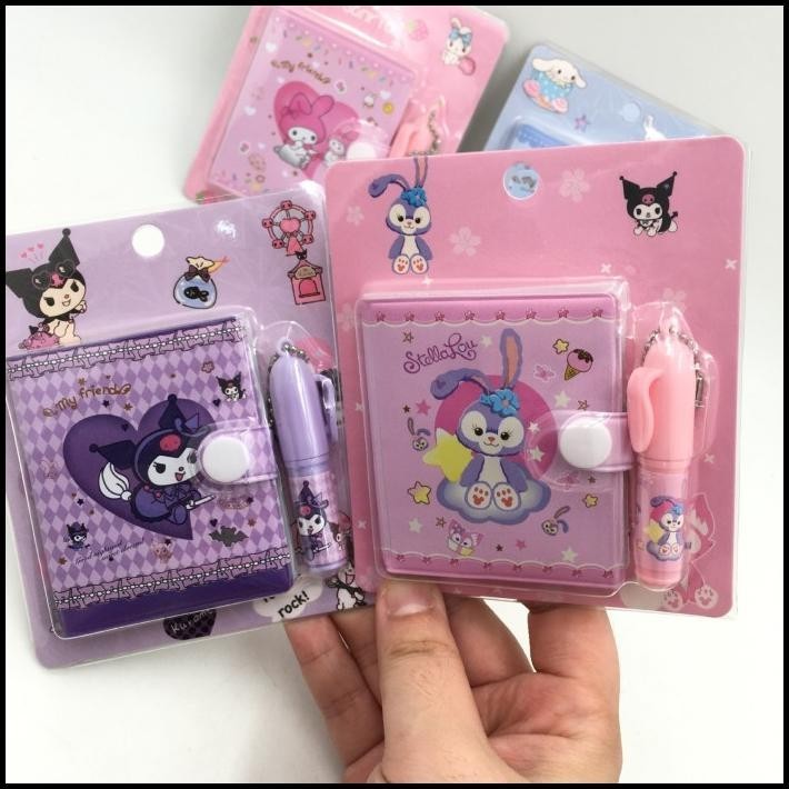 

DISKON MINI NOTEBOOK MINI DIARY COVER SANRIO KUROMI MY MELODY CHINAMOROL DKK !!