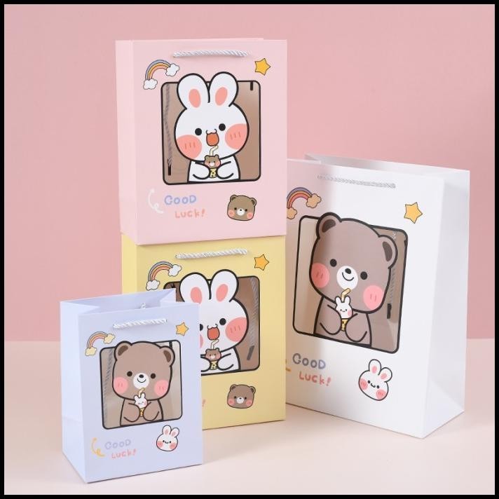 

HOT DEAL PAPER BAG GOOD LUCK | GOODIE BAG | TAS SOUVENIR/ULANG TAHUN TRANSPARAN !!!!!!!