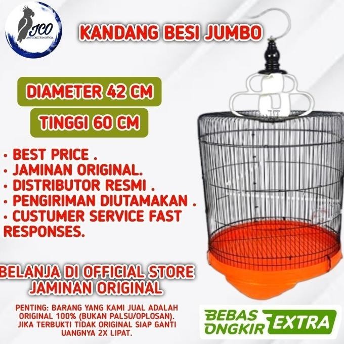 Kandang Burung Besi Jumbo Kandang Murai Besi Sangkar Burung Lovebird