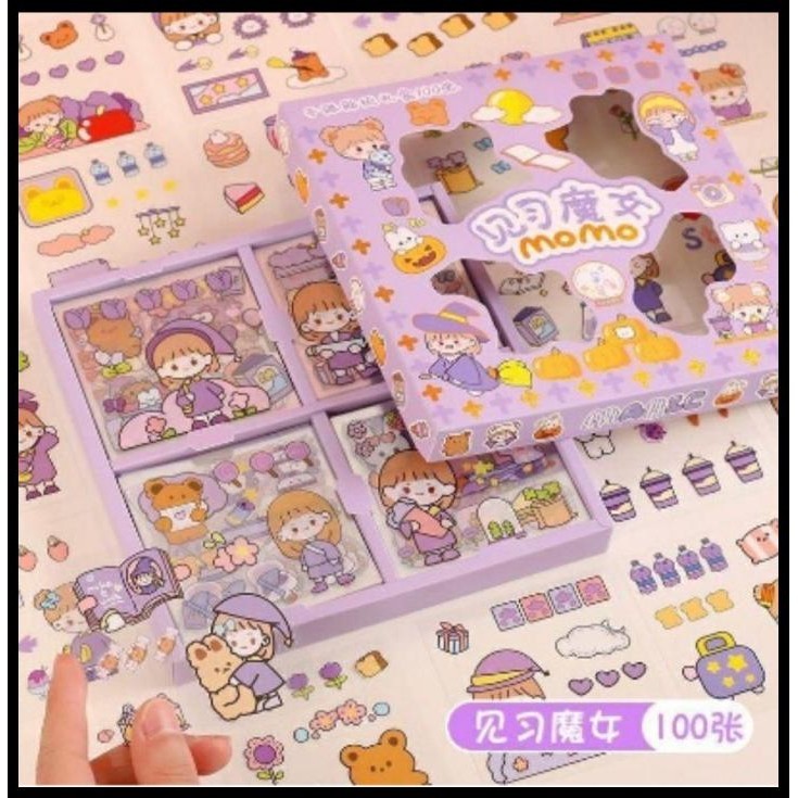

TERMURAH STIKER MOMO X BTS 100 PCS STIKER MOTIF KOREA LUCU ANTI AIR STIKER !