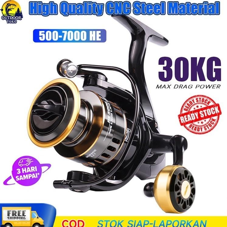 BR - Reel pancing Gulungan pancing logam penuh reel 500-7000 10Kg Reel Pancing Murah Kuat Power Hand