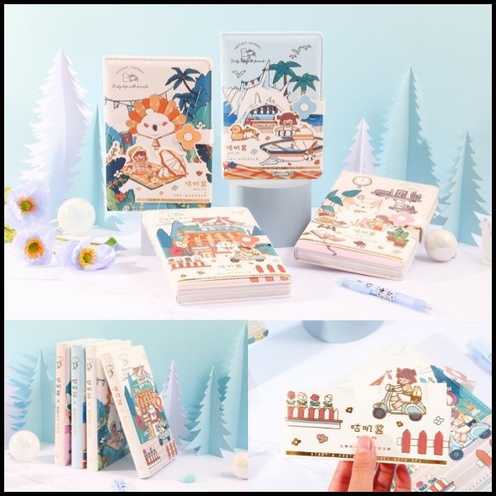 

HOT DEAL MAGNETIC NOTEBOOK DAILY LIFE / BUKU DIARY PU LEATHER BUKU TULIS 6272 !!