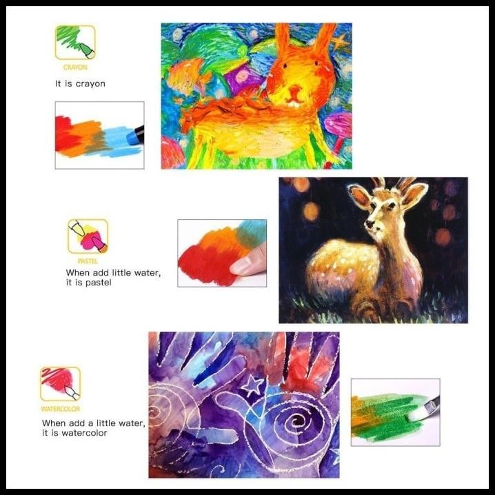 

DISKON JOAN MIRO BABYROO SILKY CRAYON 6 COLOR FACE PAINTING OIL PASTEL !!!!!!!