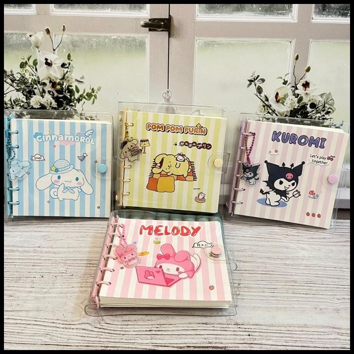 

DISKON BUKU BINDER SANRIO PERSEGI UKURAN A6 LUCU / NOTEBOOK SANRIO CUTE UNIK !!!!
