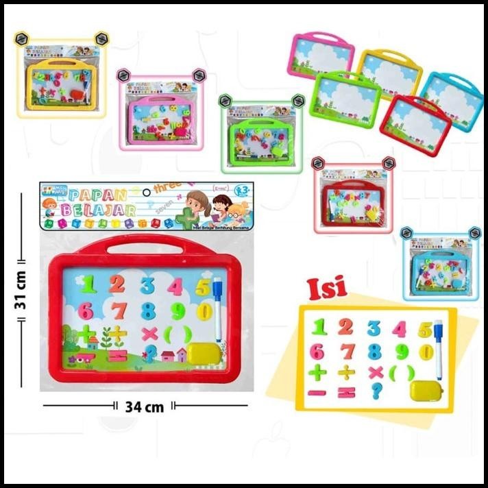 

GRATIS ONGKIR MAINAN EDUKASI ANAK PAPAN TULIS SPIDOL & PAPAN ANGKA MAGNETIC MB02 !!!!