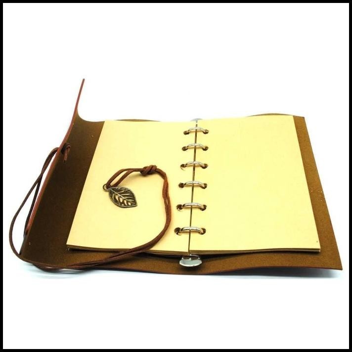 

DISKON BUKU CATATAN BINDER KULIT RETRO LEAF KERTAS A6 !!!!!!