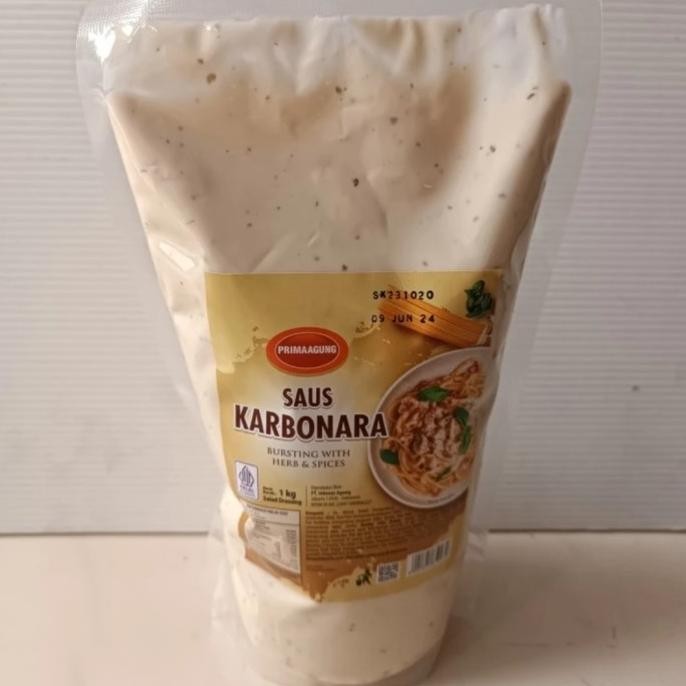 

Prima Agung Carbonara Sauce 1Kg Saus Karbonara WLS