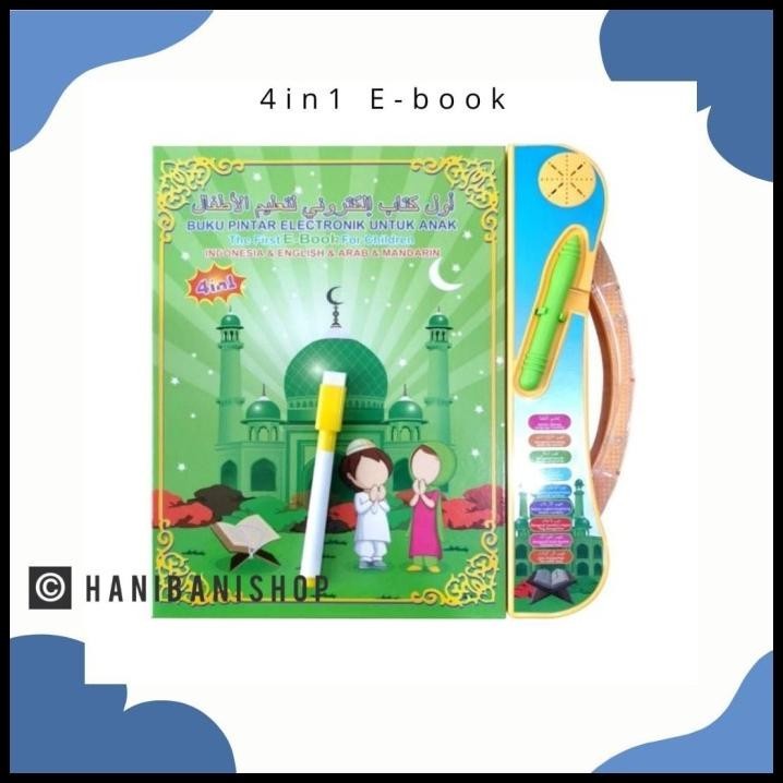 

TERMURAH MAINAN EDUKASI ANAK MUSLIM PINTAR 4 IN 1 LED + PEN + SPIDOL EBOOK KADO