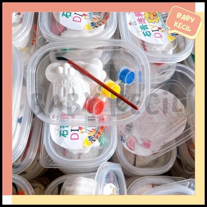 

DISKON PAKET MEWARNAI PATUNG GYPSUM SET DENGAN PEWARNA DAN KUAS /PAINTING KIT !!!