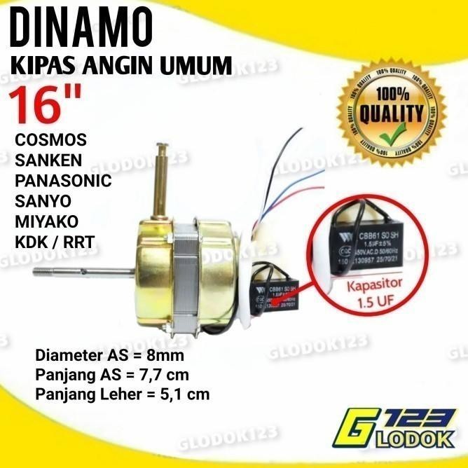 Dinamo Motor Mesin Kipas Angin Cosmos Maspion Miyako Sanken Kdk Rrt Fagenor