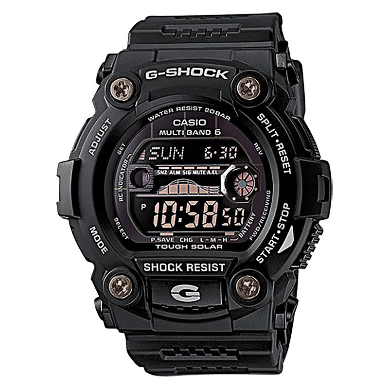 Jam Tangan Pria Casio G-Shock GW-7900B-1ER Men Tough Solar Digital Dial Black Resin Band