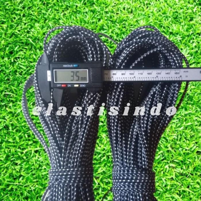 

Tali String 5Mm Elastis Bulat Bungee Cord (Per Roll)
