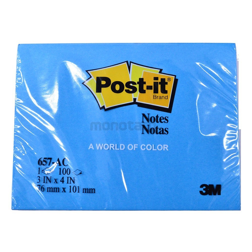 

3M Sticky Notes Post-It 657-Ac Warna Med Blue