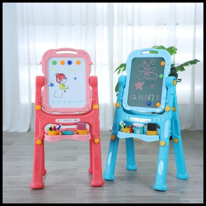 

TERBARU PAPAN TULIS ANAK/KIDS WRITING WHITEBOARD ERASABLE WITH 360 DEGREE FLIP !