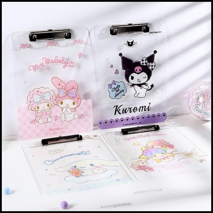 

TERMURAH TOKKADO SANRIO AKARI CLIPBOARD PAPAN JALAN ALAS UJIAN AKRILIK A4 LUCU !