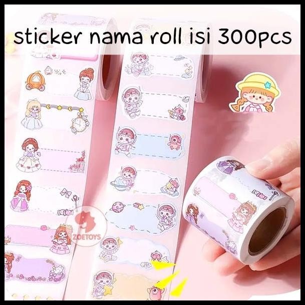 

TERMURAH ZOETOYS STICKER NAMA ROLL ISI 300 PCS | STICKER LABEL SEKOLAH