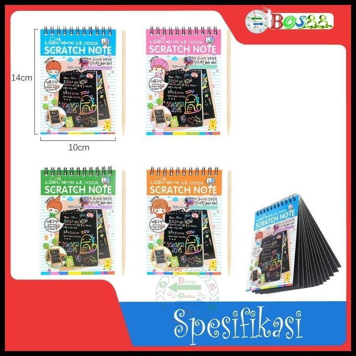 

TERBARU RAINBOW SCRATCH NOTE / MEMO KECIL DENGAN PENSIL KAYU !