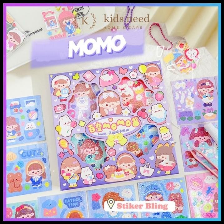 

BEST DEAL STIKER BOX MOMO STICKER GLITTER DEKOR DAN GANTUNGAN BLING MINI BOX !