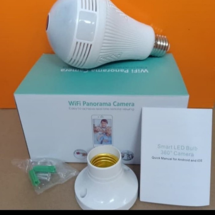 Ip Camera Wifi Panorama Lampu 2Mp