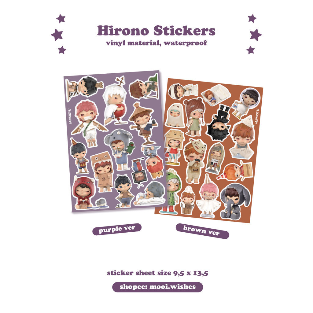

Sticker Hirono Sheet Deco Handphone Laptop Journaling Penpal