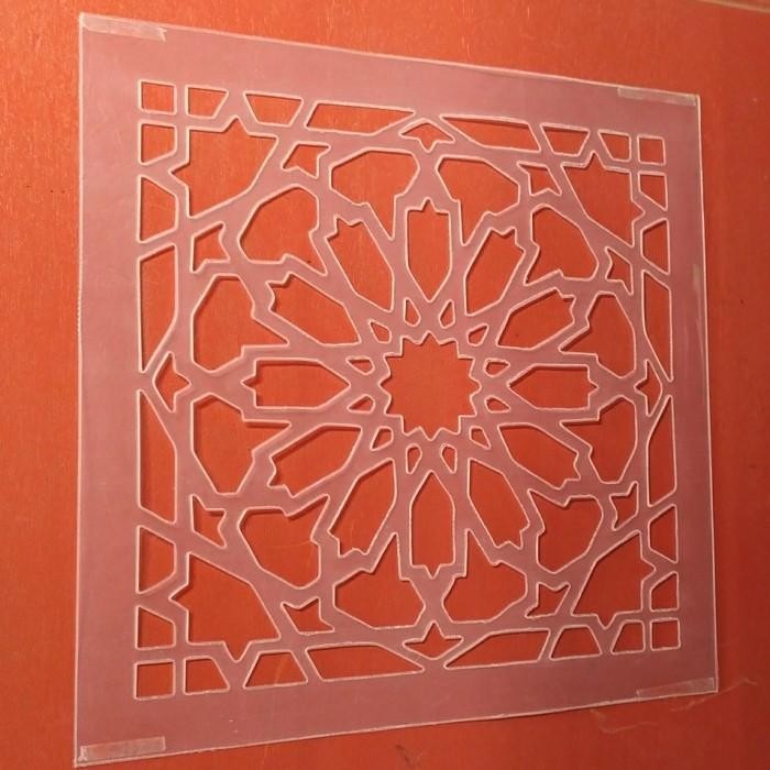 

Stencil Dinding Motif Mandala 2 Ukuran 32Cm X 32Cm Bahan Tebal