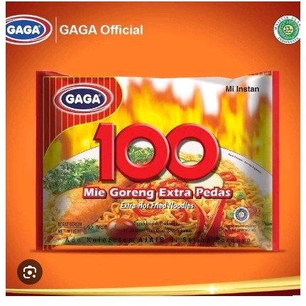 

Mie Gaga 100 Goreng Extra Pedas Original